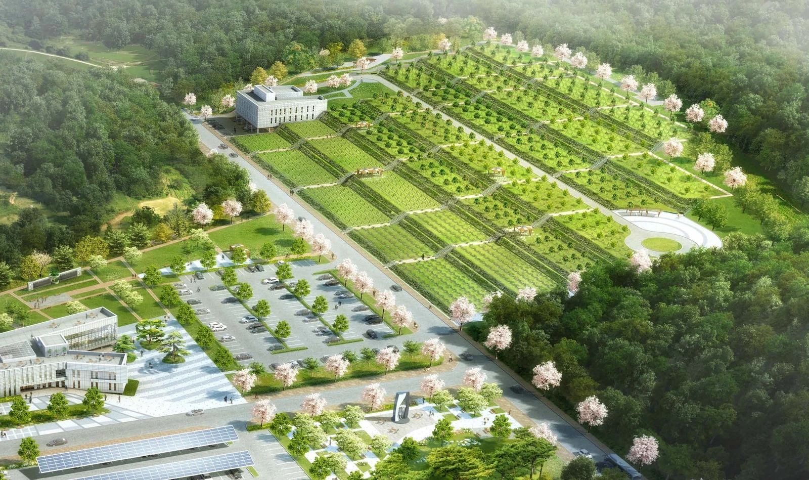 남도광역추모공원 동백당 외관·전경