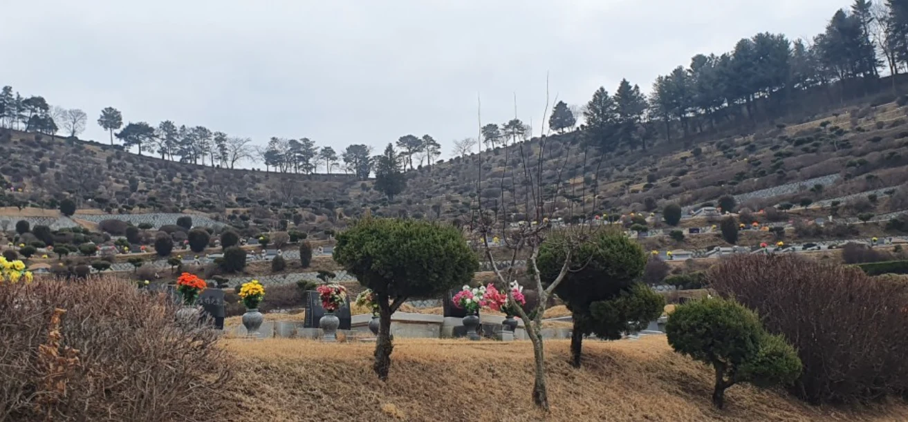 선재리공설묘지 자연장지 자연장지 전경