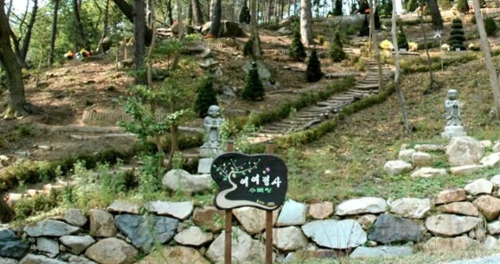 여여정사수목장 자연장지 전경