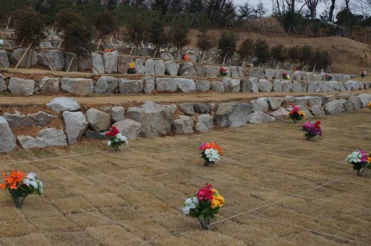 진주제일교회수목장 자연장지 전경