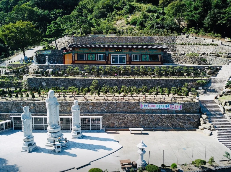 대원정사 봉안탑·담 외관·전경